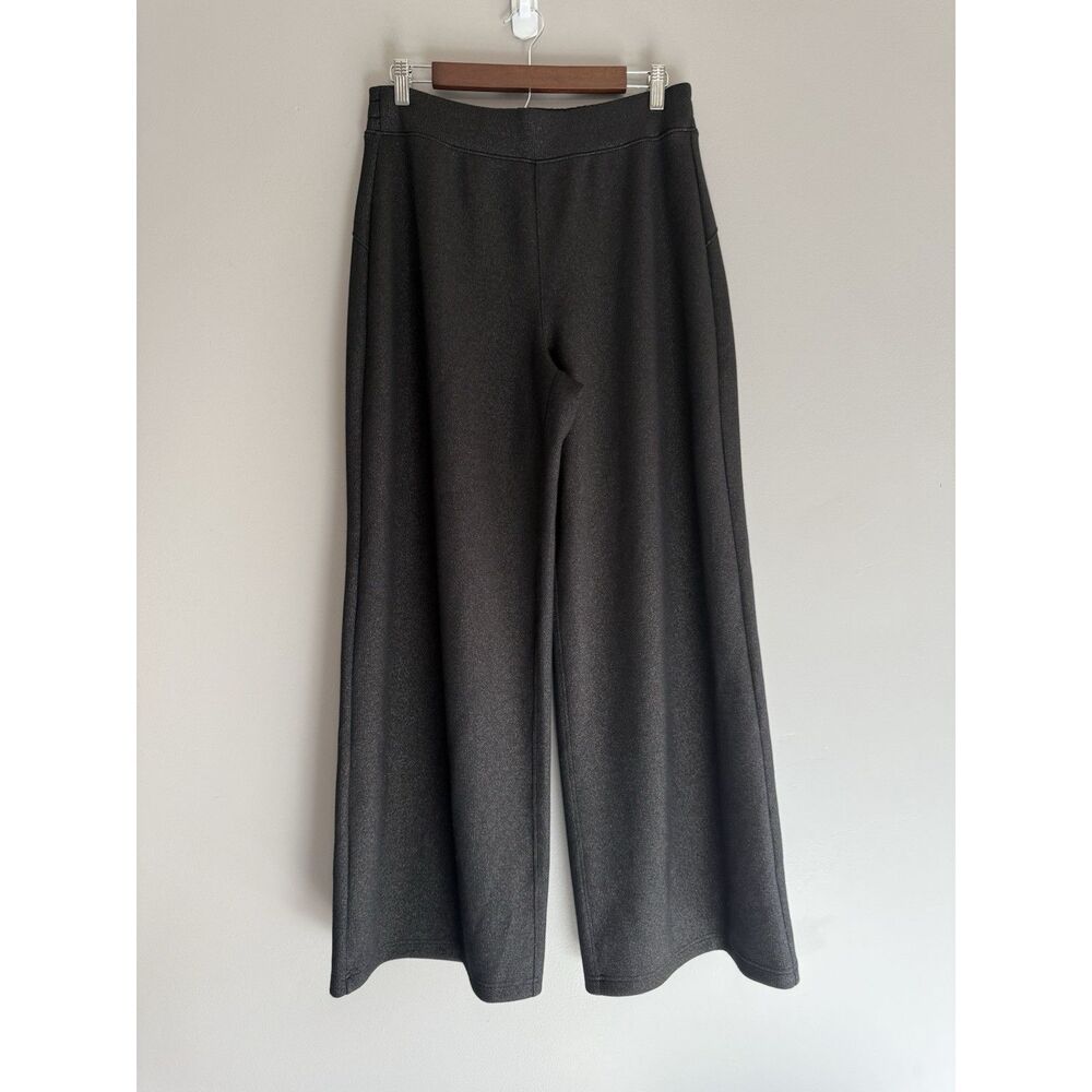 Spanx Air Essentials Wide Leg Shimmer Metallic Pull On Comfort Soft Size Large - Picture 3 of 16